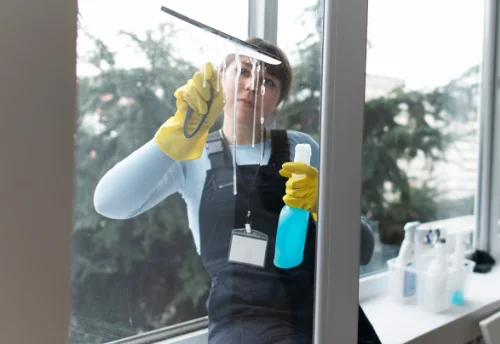 Nettoyage de vitres intérieures et extérieures aux Ulmes